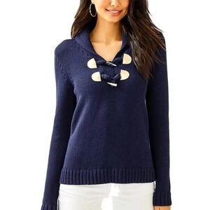 NWT Lilly Pulitzer Bainbridge Sweater in True Navy